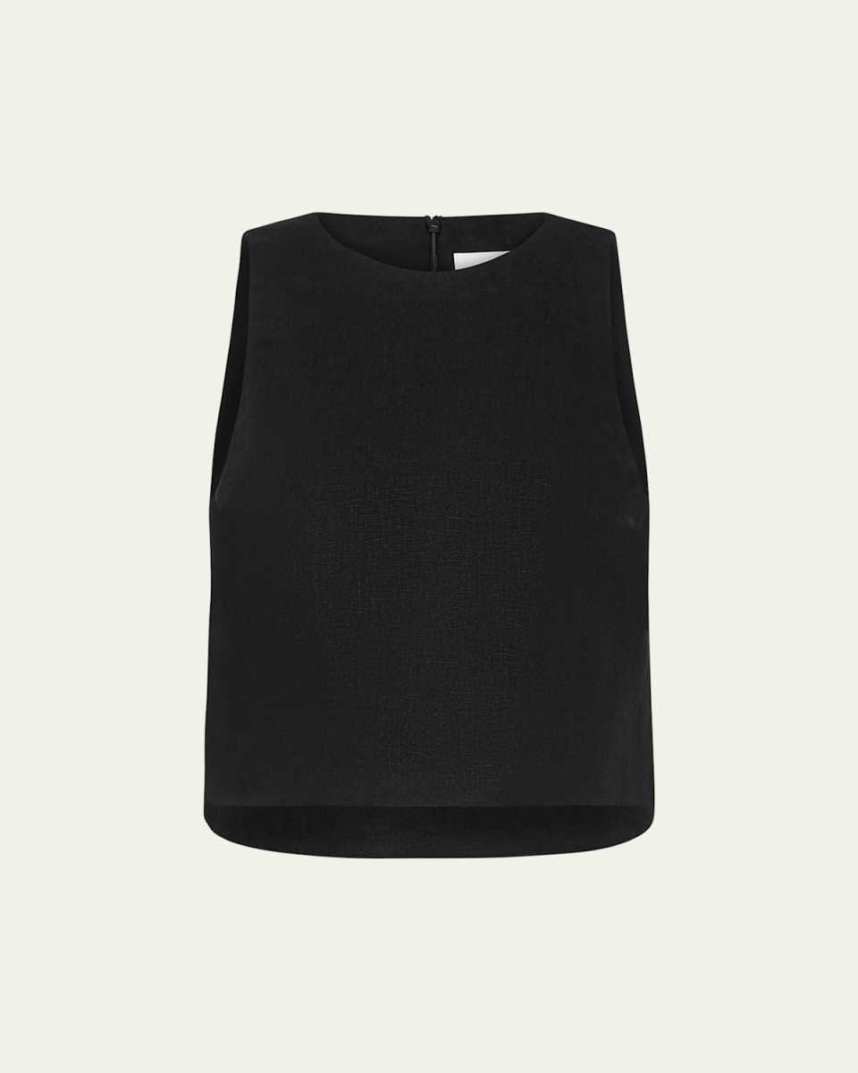 Poppy Linen Crop Top